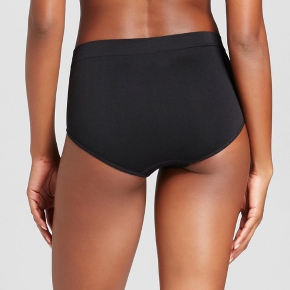 NEW Black 2-pk Seamless Mid-Rise Hipster Panties - Picture 3 of 3